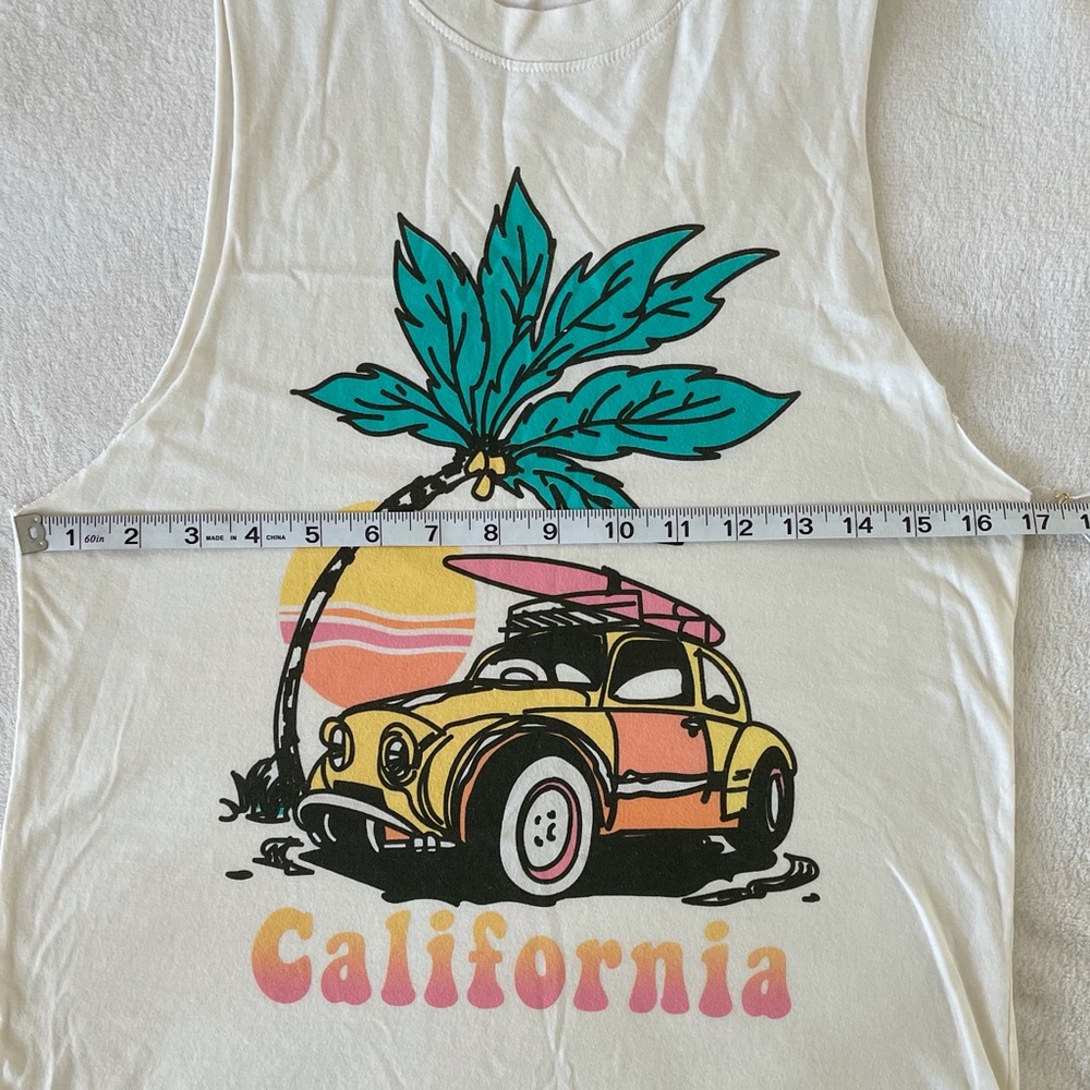 NWT ANTHRO California Muscle Graphic Tank size XS - Picture 9 of 9